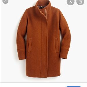 Jcrew burnt orange wool coat